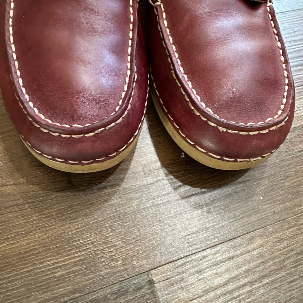 Ugg burgundy leather high top shoes men’s size 11 - Picture 3 of 6